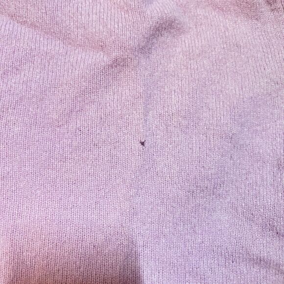 Halogen 100% Cashmere Sweater Women's M Lavender Purple Crew Neck Pullover - Picture 13 of 15